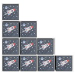 vidaXL Cutii depozitare pliabile 10 buc. gri 32x32x32cm textil nețesut vidaXL Cutii depozitare pliabile 10 buc. gri 32x32x32cm textil nețesut