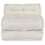 vidaXL Unitatea de sofa modulară crem 70x70x54 țesătură