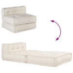 vidaXL Unitatea de sofa modulară crem 70x70x54 țesătură