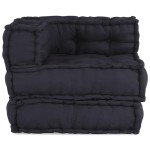 vidaXL Puf modular Antracit 70x70x54 Material