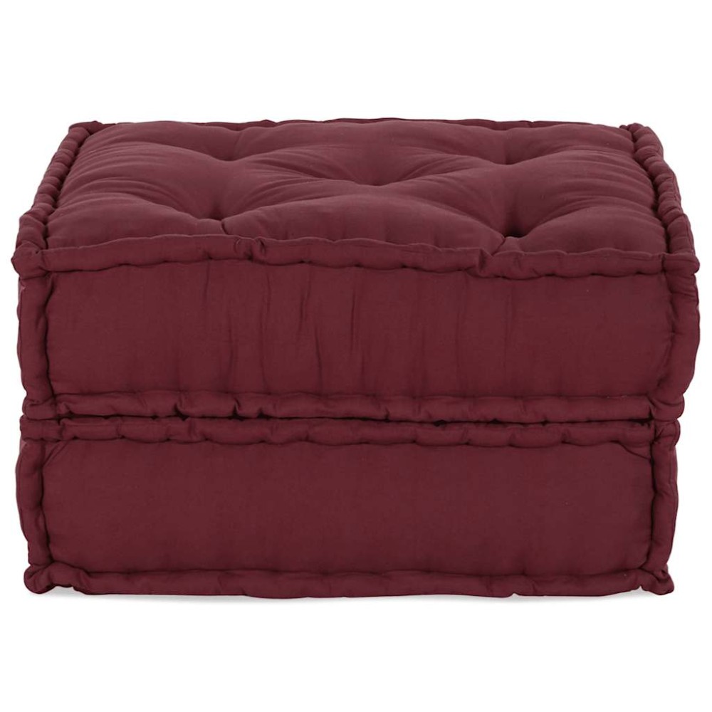vidaXL Puf modular Maroon 70x70x36 țesătură