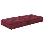 vidaXL Puf modular Maroon 70x70x36 țesătură vidaXL Puf modular Maroon 70x70x36 țesătură