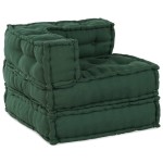vidaXL Unitatea de sofa modulară verde 70x70x54 țesătură