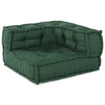 vidaXL Unitatea de sofa modulară verde 70x70x54 țesătură