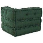 vidaXL Unitatea de sofa modulară verde 70x70x54 țesătură