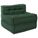 vidaXL Puf modular verde 70x70x54 țesătură vidaXL Puf modular verde 70x70x54 țesătură