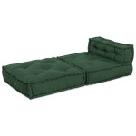 vidaXL Puf modular verde 70x70x54 țesătură vidaXL Puf modular verde 70x70x54 țesătură