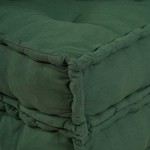 vidaXL Puf modular verde 70x70x36 țesătură