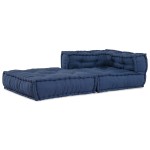 vidaXL Pouf Modular Indigo 70x70x54 Material vidaXL Pouf Modular Indigo 70x70x54 Material