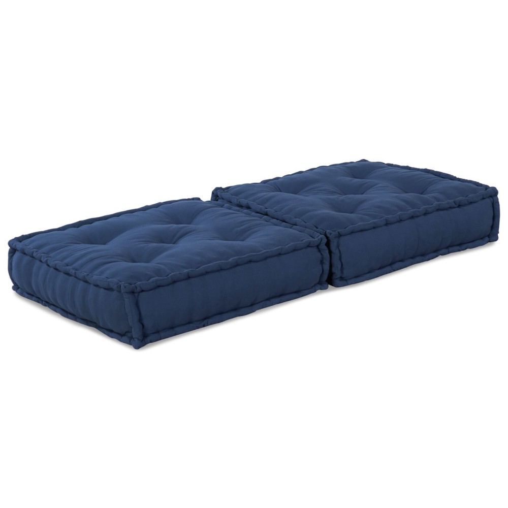 vidaXL Pouf Modular din Indigo - 70x70x36 cm, Țesătură