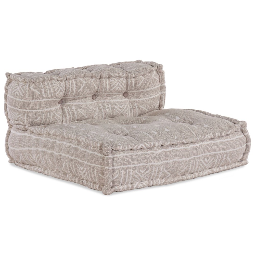 vidaXL Pouf modular maro deschis 70x70x54 din material