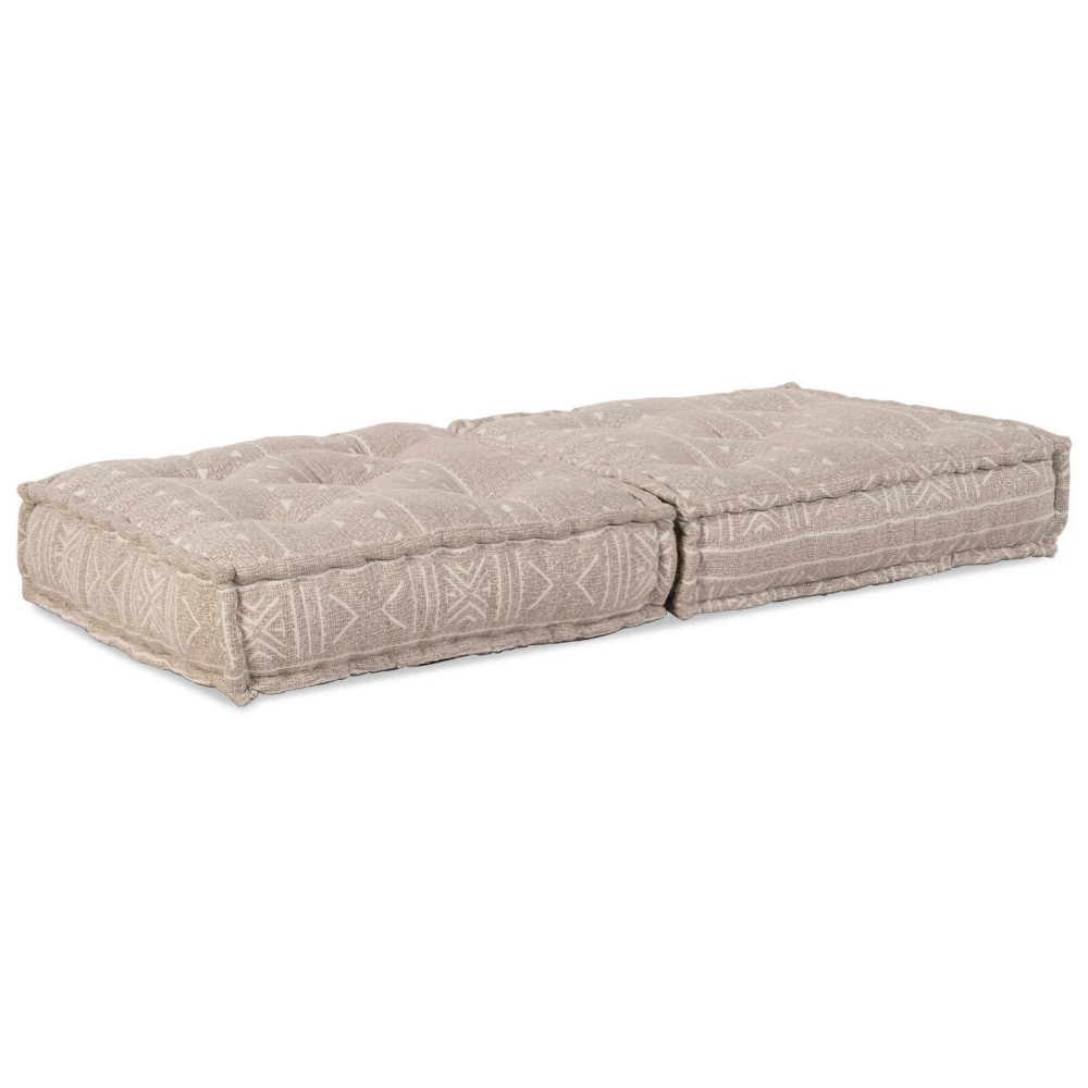 vidaXL Pouf Modular - Cafea Deschis, 70x70x36 cm, Material