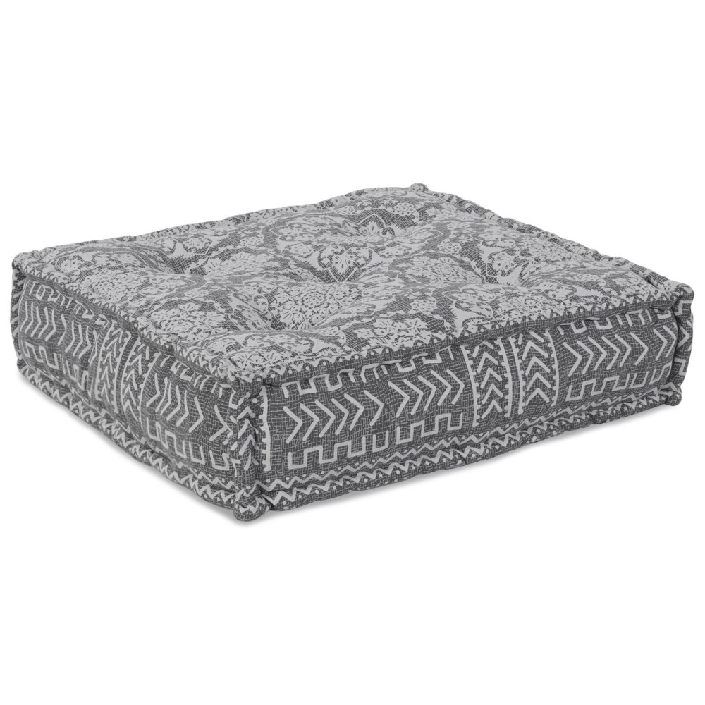 vidaXL Pouf Modular Gri Deschis 70x70x36 Textil de la