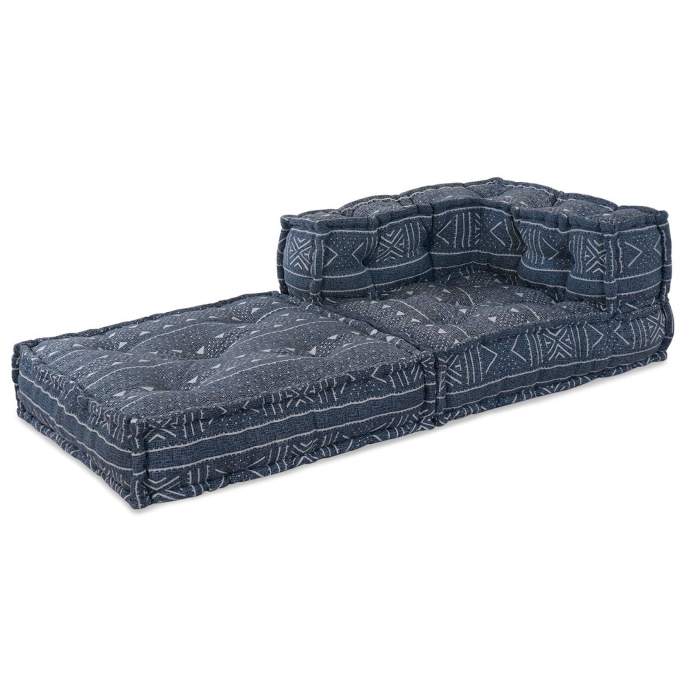 vidaXL Pouf Modular Indigo 70x70x54 -