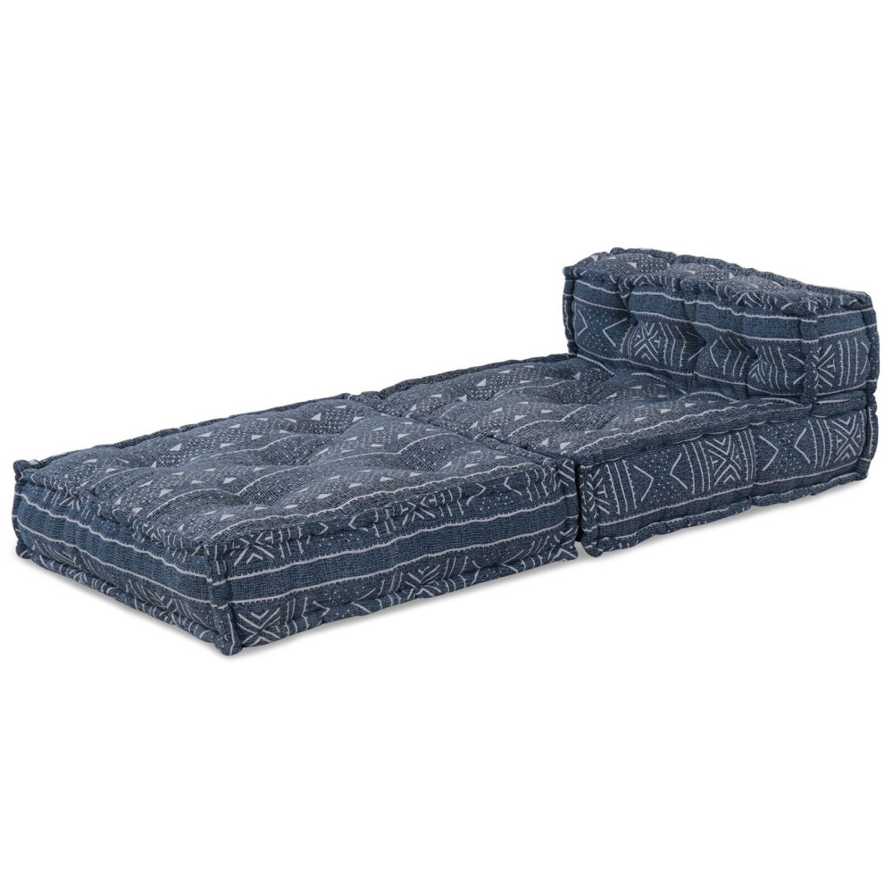vidaXL Pouf Modular Indigo 70x70x54 din material