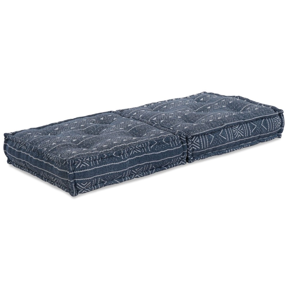 vidaXL Pouf Modular Indigo 70x70x36