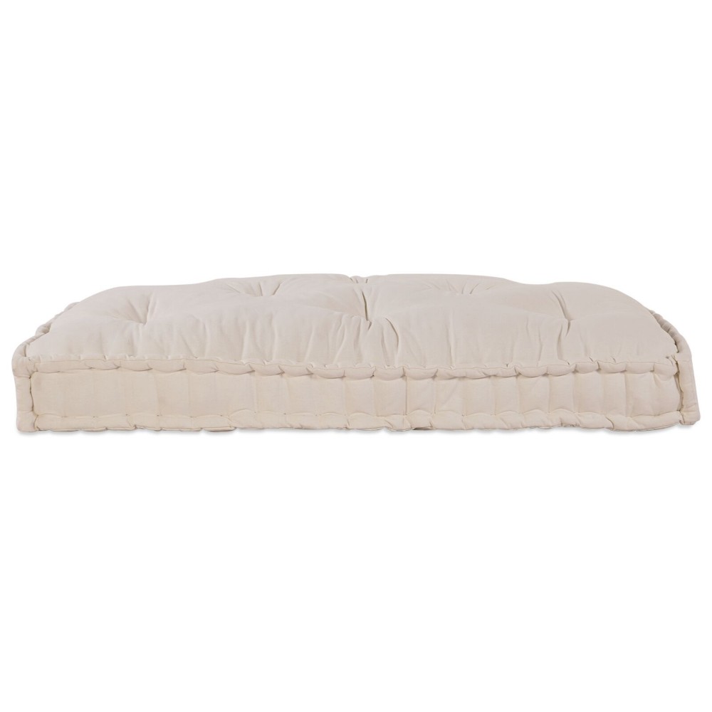 vidaXL Perna pentru canapea din paleți Crem 60 x 40 cm Bumbac