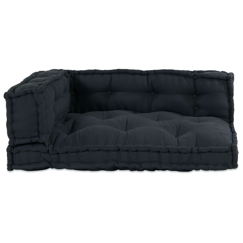 vidaXL Perne pentru Sofa pe Palet 3 pcs Antracit mare Bumbac