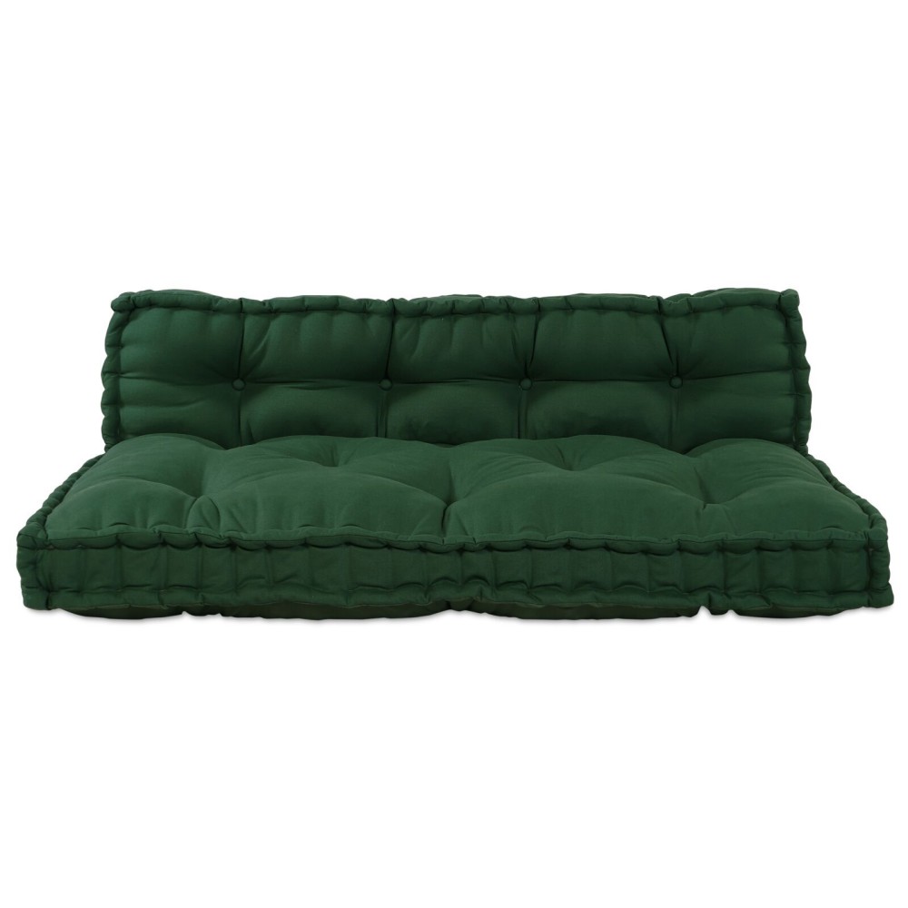 vidaXL Pernă de canapea tip palet 2 pcs Verde Standard