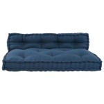 vidaXL Perna din paleți 2 pcs Indigo 60 x 40 cm Bumbac vidaXL Perna din paleți 2 pcs Indigo 60 x 40 cm Bumbac