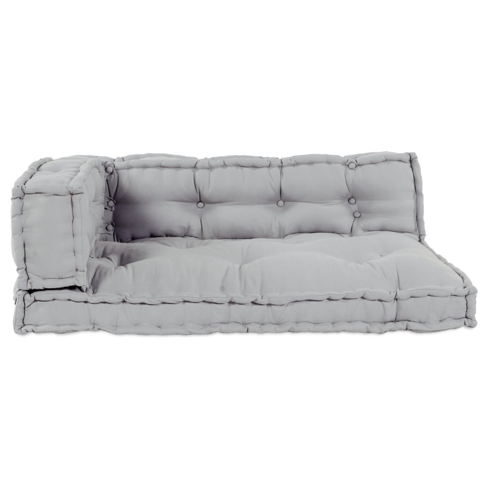 vidaXL Pernă pentru canapea din palet 3 pcs Gri 60 x 40 cm Bumbac