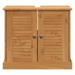 vidaXL Unități de vanitate pentru baie maro miere 67.5 x 34 x 59 cm vidaXL Unități de vanitate pentru baie maro miere 67.5 x 34 x 59 cm
