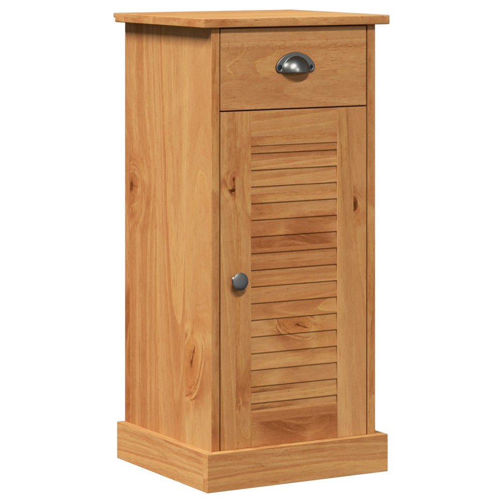 vidaXL Cabinet de baie "VIGO" cu sertar 37x34x80 cm Lemn masiv de pin