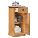 vidaXL Cabinet de baie "VIGO" cu sertar 37x34x80 cm Lemn masiv de pin