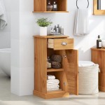 vidaXL Cabinet de baie "VIGO" cu sertar 37x34x80 cm Lemn masiv de pin