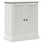 vidaXL Dulap de Baie Alb 68 x 34 x 80 cm Lemn masiv de pin vidaXL Dulap de Baie Alb 68 x 34 x 80 cm Lemn masiv de pin