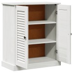vidaXL Dulap de Baie Alb 68 x 34 x 80 cm Lemn masiv de pin vidaXL Dulap de Baie Alb 68 x 34 x 80 cm Lemn masiv de pin