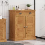 vidaXL Dulap de Baie cu depozitare VIGO maro miere 67.5 x 34 x 80 cm