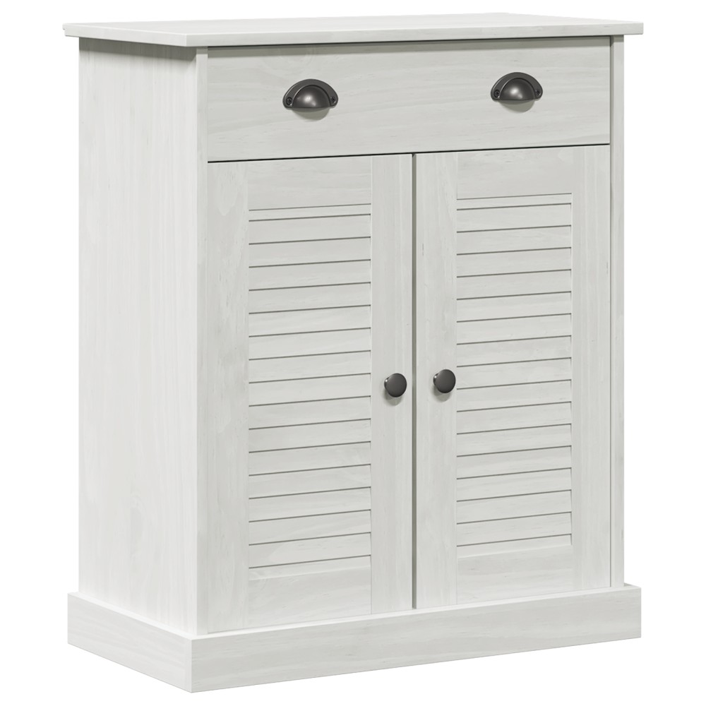vidaXL Dulap de Baie Alb 68 x 34 x 80 cm Lemn masiv de pin