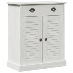 vidaXL Dulap de Baie Alb 68 x 34 x 80 cm Lemn masiv de pin vidaXL Dulap de Baie Alb 68 x 34 x 80 cm Lemn masiv de pin