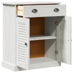 vidaXL Dulap de Baie Alb 68 x 34 x 80 cm Lemn masiv de pin vidaXL Dulap de Baie Alb 68 x 34 x 80 cm Lemn masiv de pin