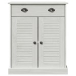vidaXL Dulap de Baie Alb 68 x 34 x 80 cm Lemn masiv de pin vidaXL Dulap de Baie Alb 68 x 34 x 80 cm Lemn masiv de pin