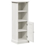 vidaXL Dulap de Baie Alb 37 x 34 x 110 cm Lemn masiv de pin vidaXL Dulap de Baie Alb 37 x 34 x 110 cm Lemn masiv de pin