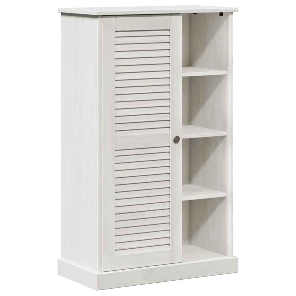 vidaXL Dulap de Baie Alb 68 x 34 x 110 cm Lemn masiv de pin
