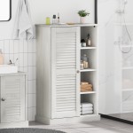 vidaXL Dulap de Baie Alb 68 x 34 x 110 cm Lemn masiv de pin vidaXL Dulap de Baie Alb 68 x 34 x 110 cm Lemn masiv de pin