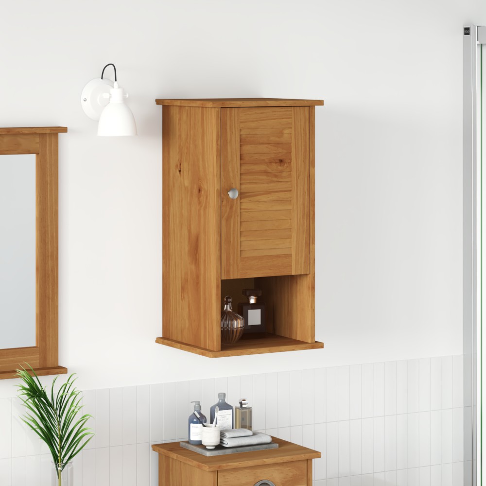 vidaXL Dulap Bathroom Montat pe Perete maro miere 37 x 34 x 71.5 cm