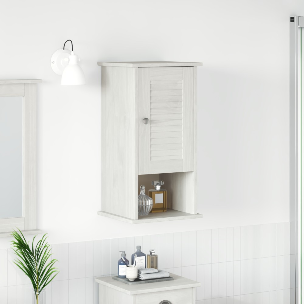 vidaXL Dulap Bathroom Montat pe Perete Alb 37 x 34 x 71.5 cm