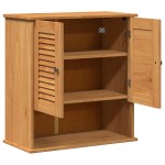 vidaXL Cabinet de baie montat pe perete cu depozitare Culoare Miel vidaXL Cabinet de baie montat pe perete cu depozitare Culoare Miel