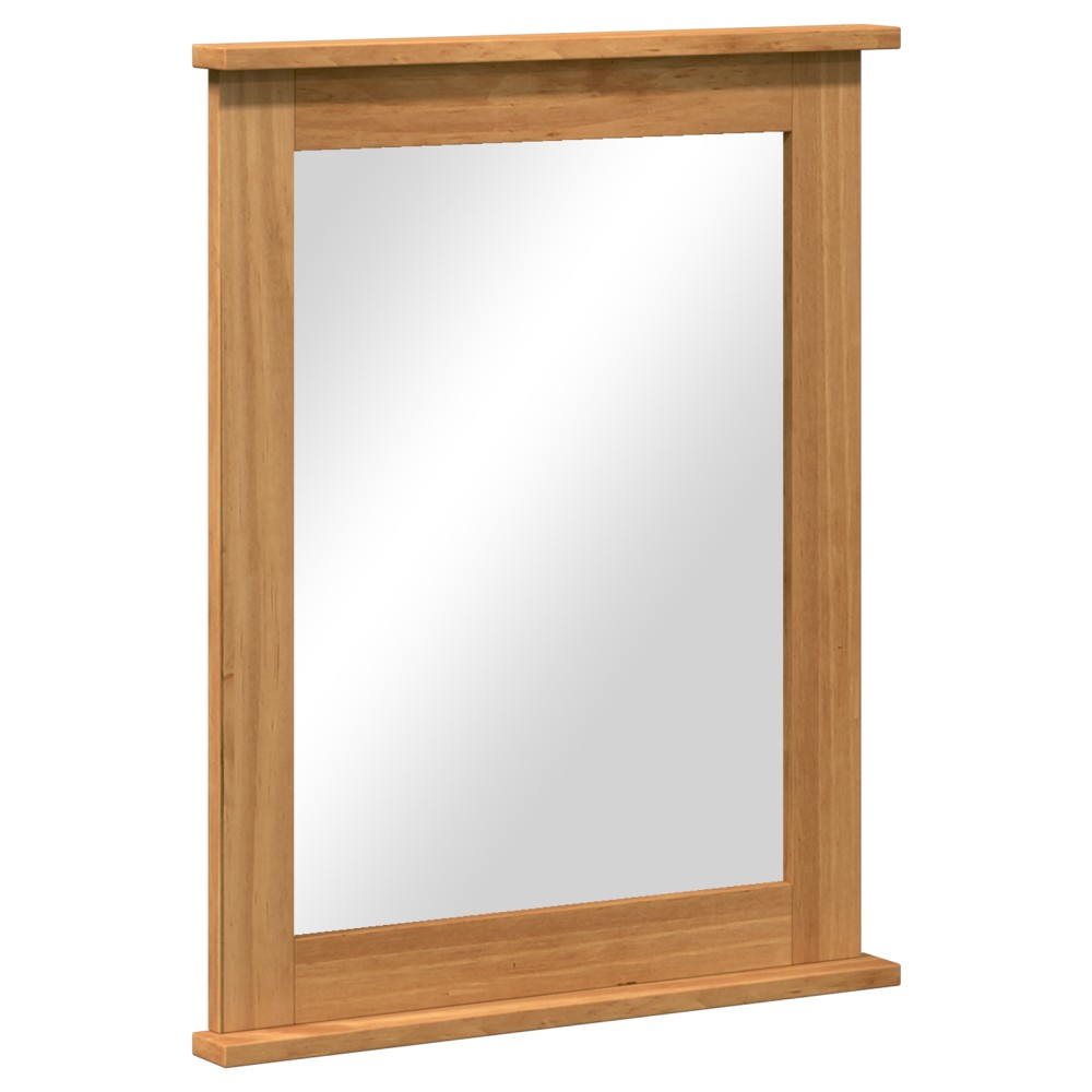 vidaXL Oglindă maro miere 55.5 x 5 x 70 cm Lemn masiv de pin