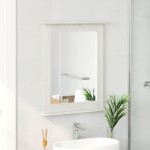 vidaXL Oglindă cu oglindă Alb 55.5 x 5 x 70 cm Lemn masiv de pin vidaXL Oglindă cu oglindă Alb 55.5 x 5 x 70 cm Lemn masiv de pin