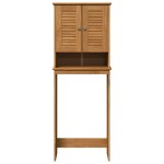 vidaXL Dulap pentru toaletă cu raft VIGO maro miere 60 x 27 x 161 cm vidaXL Dulap pentru toaletă cu raft VIGO maro miere 60 x 27 x 161 cm