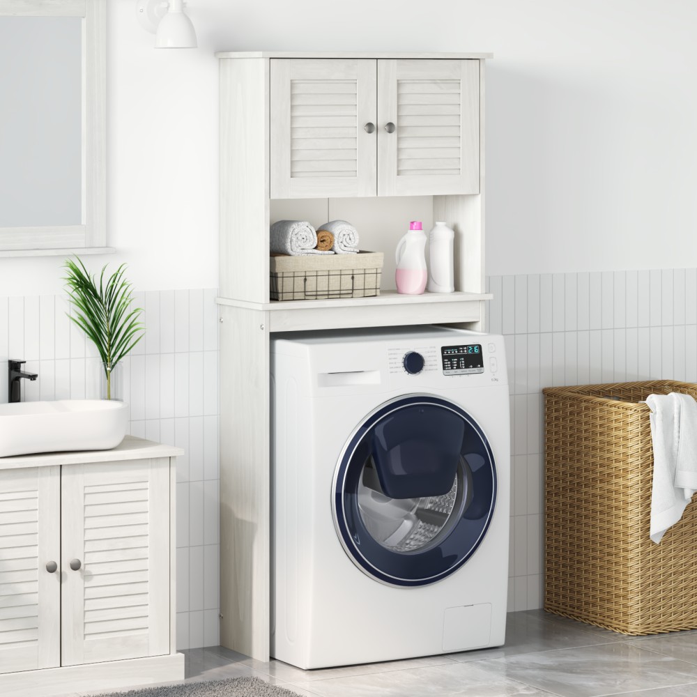 vidaXL Dulap pentru mașina de spălat VIGO Alb 72.5 x 27 x 161 cm