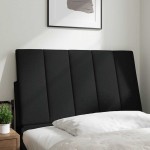 vidaXL Pernă pentru tăblie de pat, negru, 80 cm, material textil