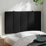 vidaXL Pernă pentru tăblie de pat, negru, 80 cm, material textil