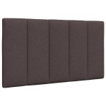 vidaXL Pernă pentru tăblie de pat maro închis, 80 cm, material textil vidaXL Pernă pentru tăblie de pat maro închis, 80 cm, material textil