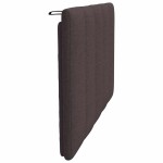vidaXL Pernă pentru tăblie de pat maro închis, 80 cm, material textil vidaXL Pernă pentru tăblie de pat maro închis, 80 cm, material textil